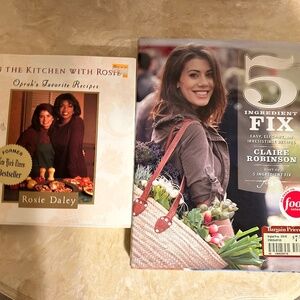 Bundle of Two (2) Cookbooks || Hardcovers || Oprah & Claire Robinson